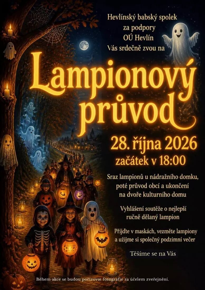 Lampionový průvod v Hevlíně – festivaly a Slavnosti, Hevlín – fotka 2