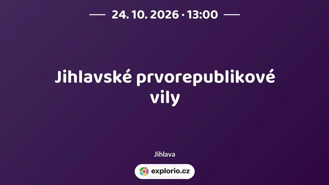 Jihlavské prvorepublikové vily – prohlídky a Muzea, Jihlava