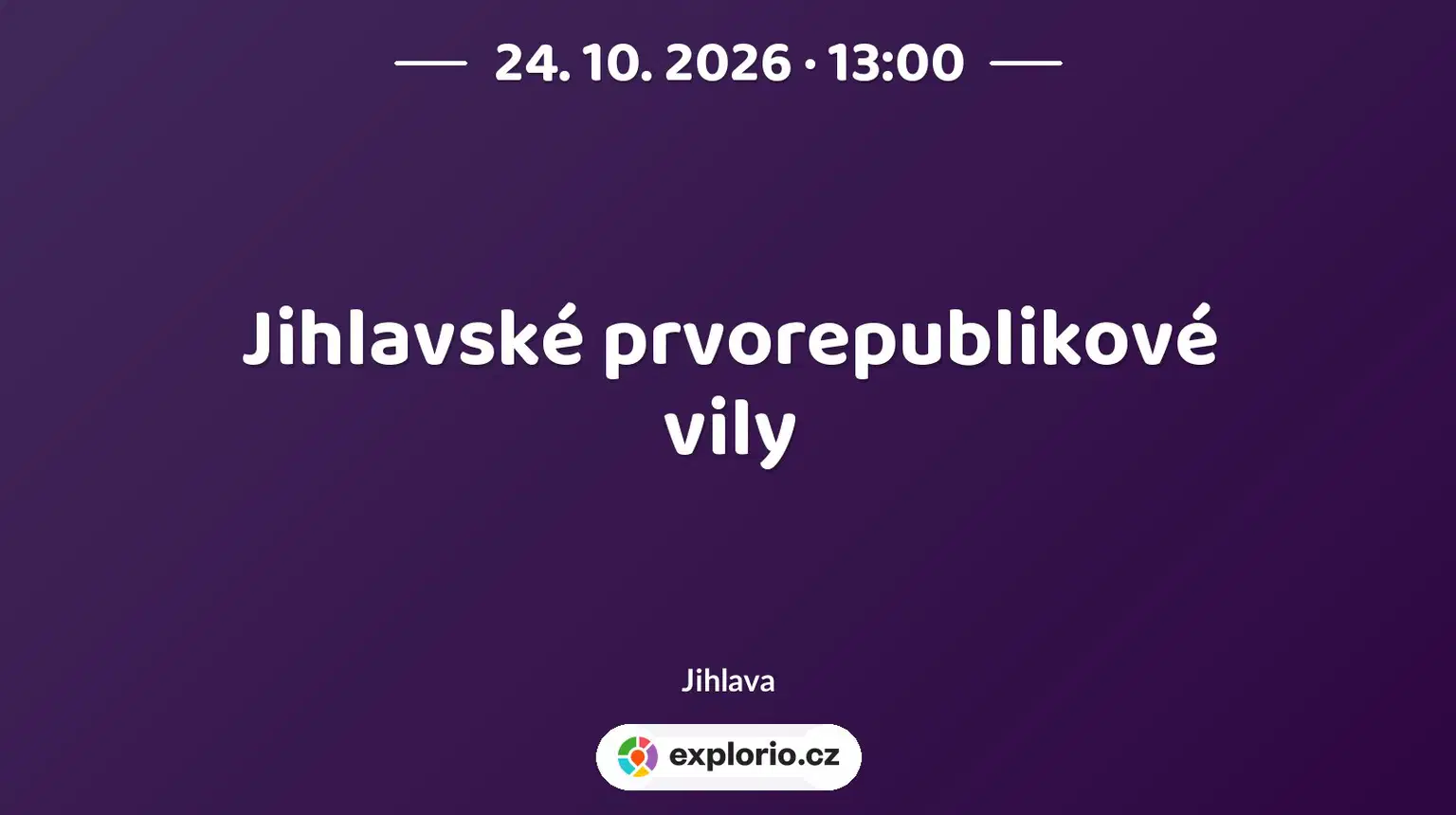 Jihlavské prvorepublikové vily – prohlídky a Muzea, Jihlava