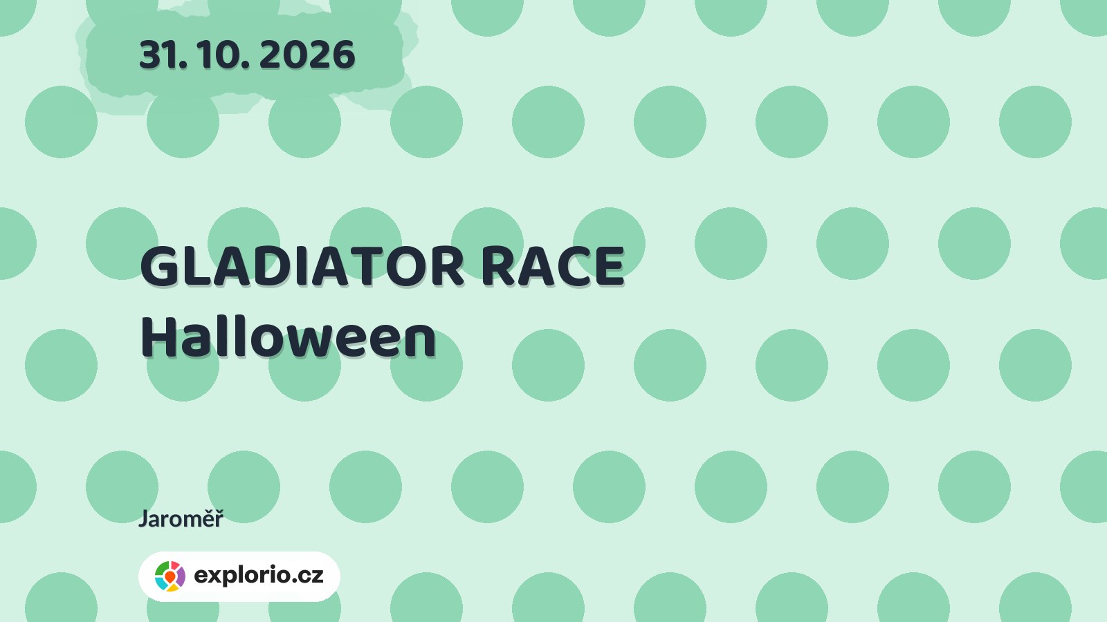 GLADIATOR RACE Halloween – sport a Pohyb, Jaroměř
