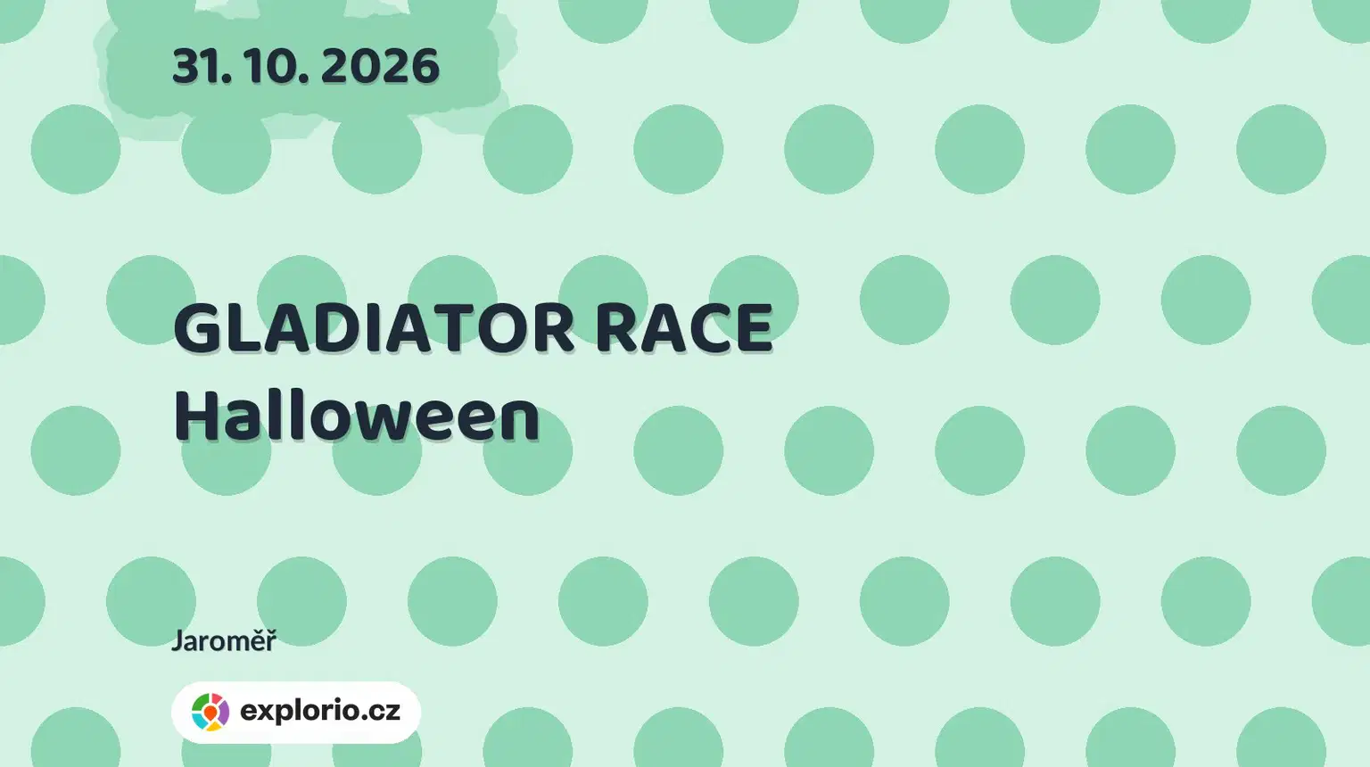 GLADIATOR RACE Halloween – sport a Pohyb, Jaroměř