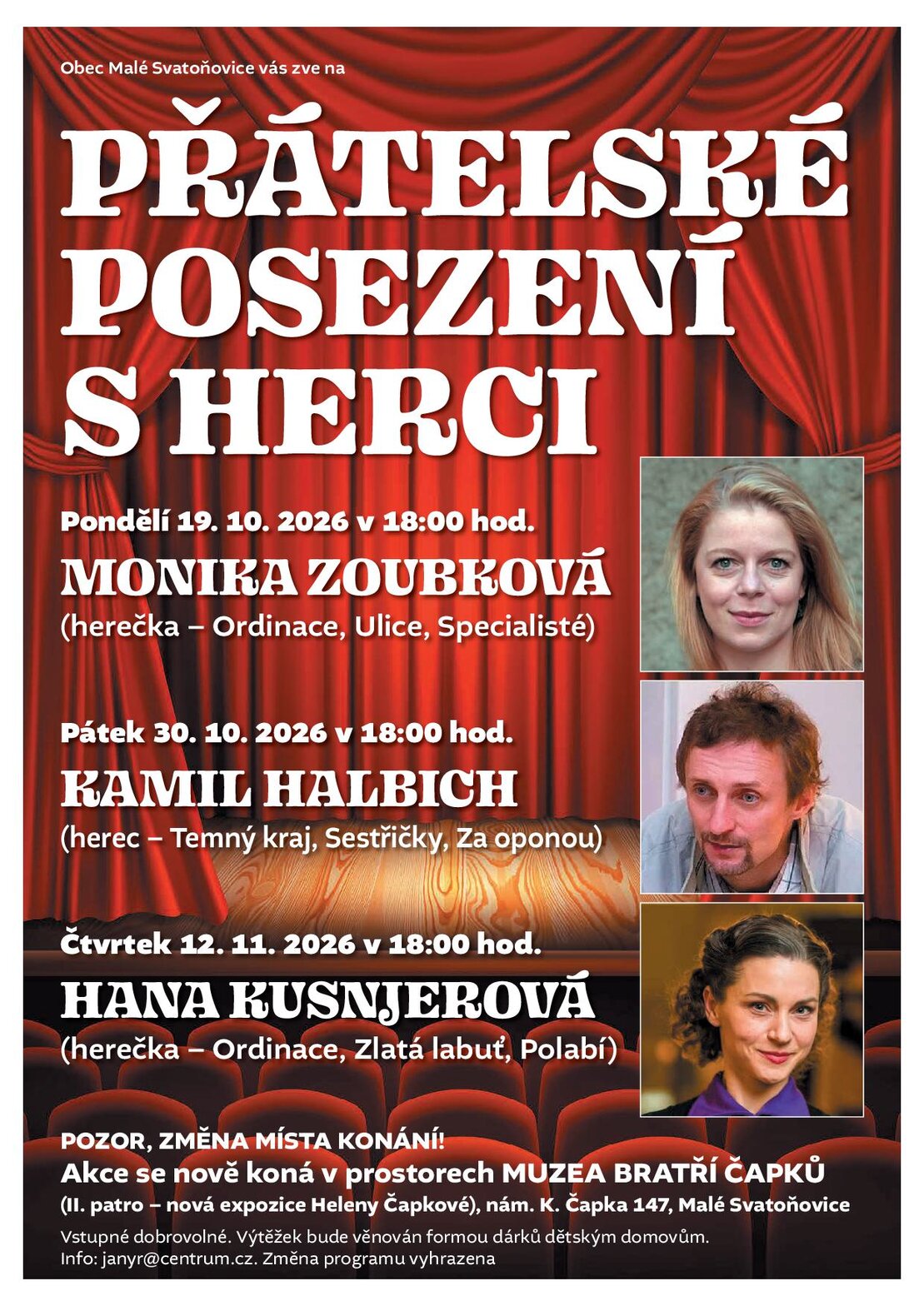 POSEZENÍ S HERCI – divadlo, Hudba a Kino, Malé Svatoňovice – fotka 2