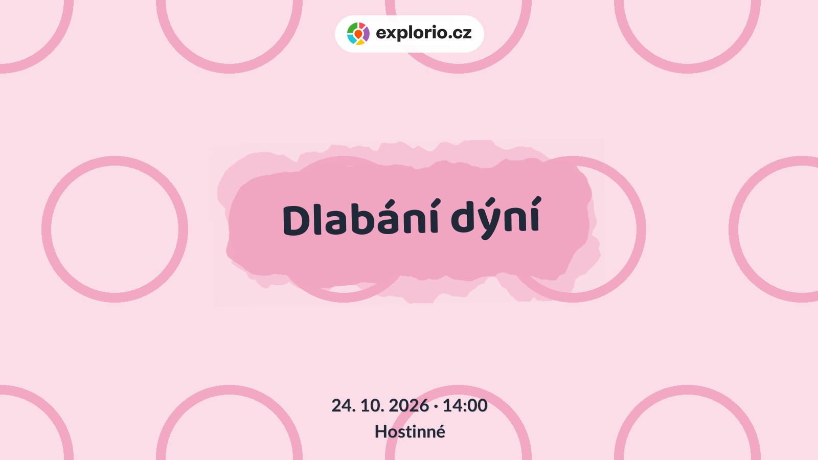 Dlabání dýní – tvořivé dílny a Workshopy, Hostinné