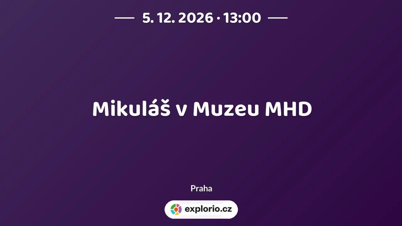 Mikuláš v Muzeu MHD – prohlídky a Muzea, Praha