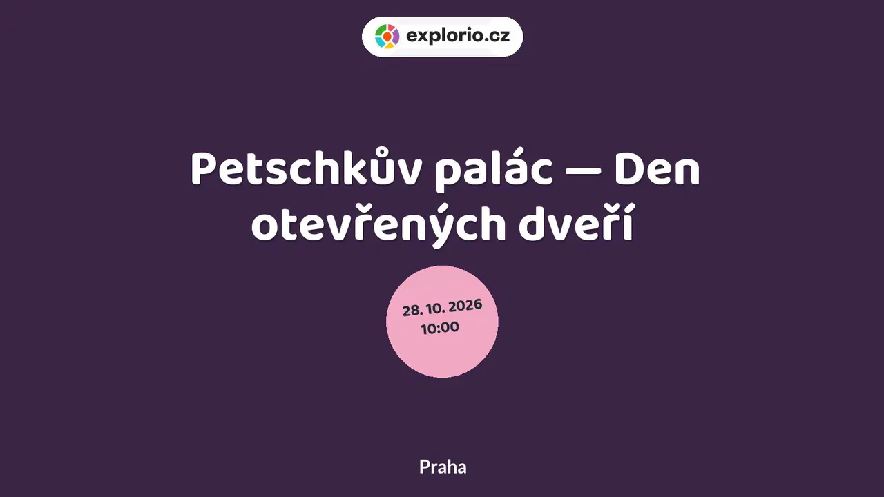 Petschkův palác — Den otevřených dveří – prohlídky a Muzea, Praha