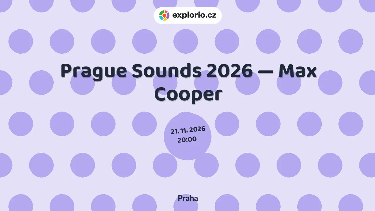 Prague Sounds 2026 — Max Cooper – divadlo, Hudba a Kino, Praha