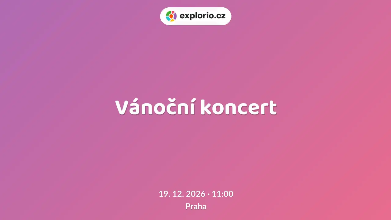 Vánoční koncert – divadlo, Hudba a Kino, Praha