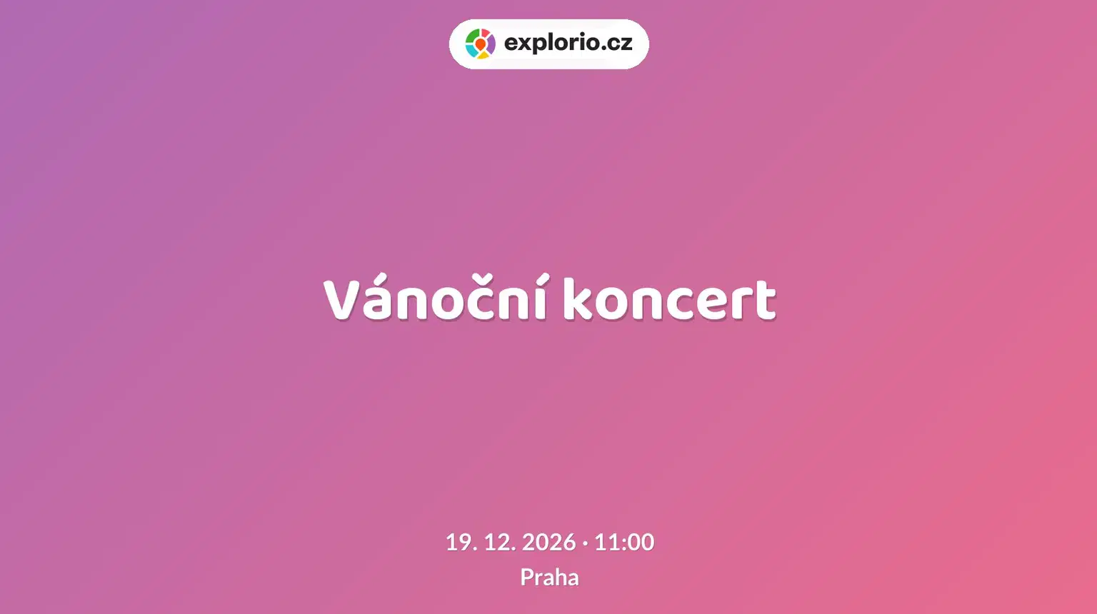 Vánoční koncert – divadlo, Hudba a Kino, Praha