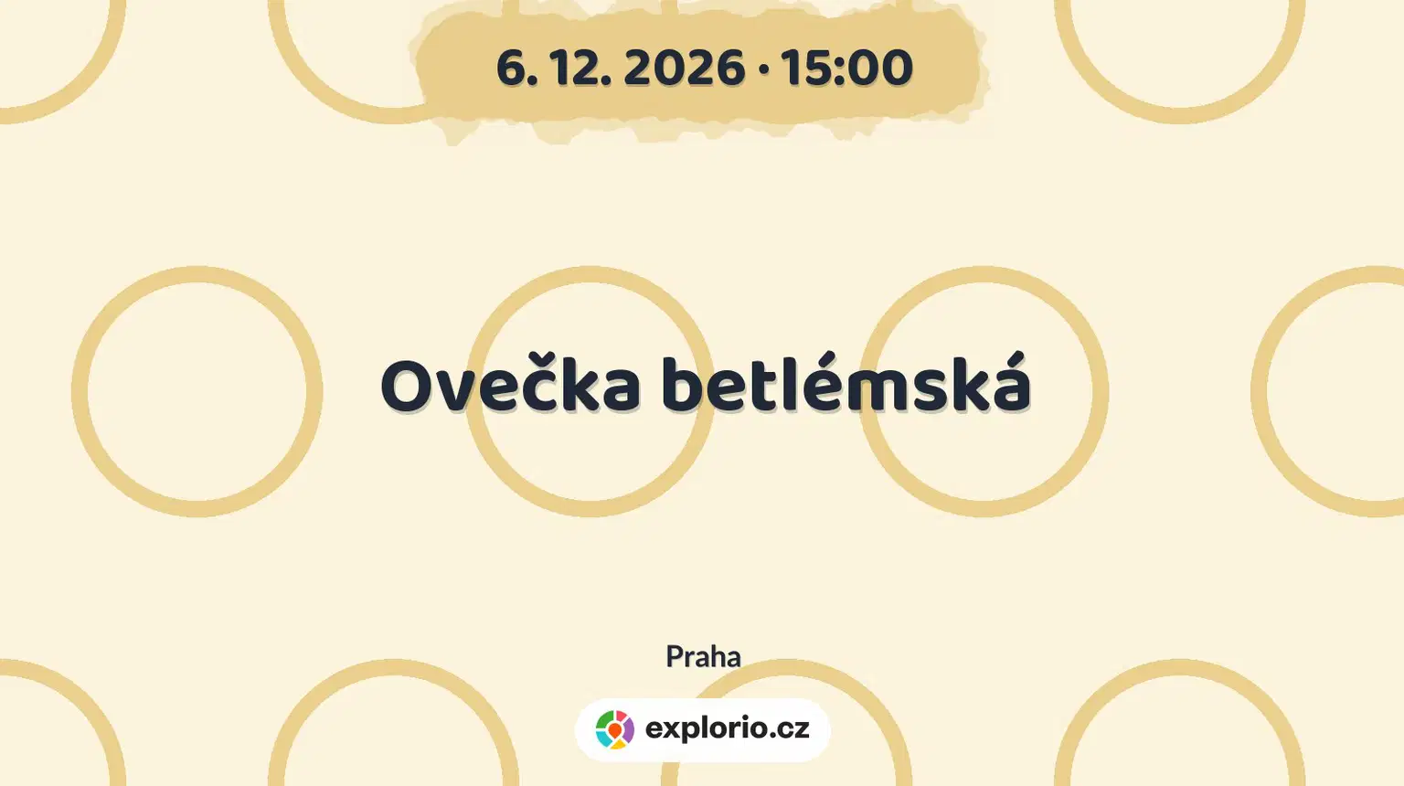 Ovečka betlémská – divadlo, Hudba a Kino, Praha