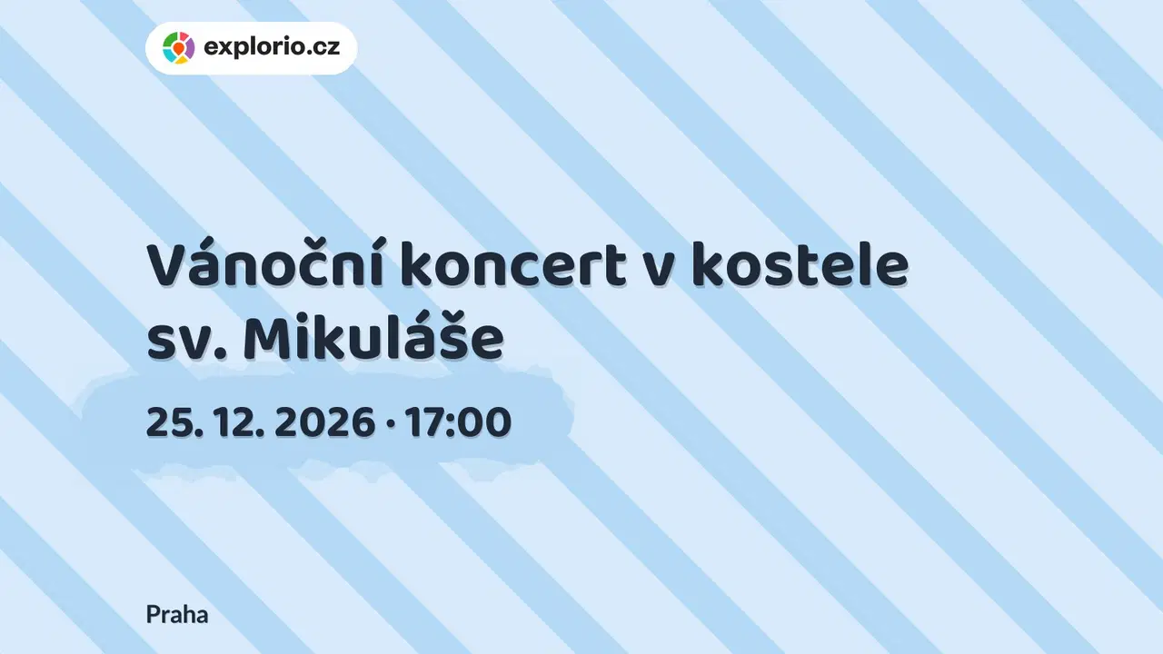 Vánoční koncert v kostele sv. Mikuláše – divadlo, Hudba a Kino, Praha