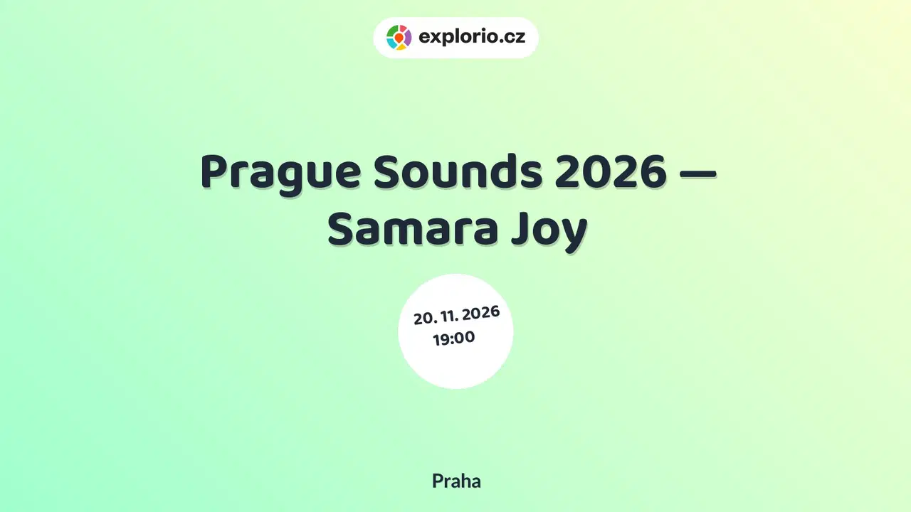 Prague Sounds 2026 — Samara Joy – divadlo, Hudba a Kino, Praha
