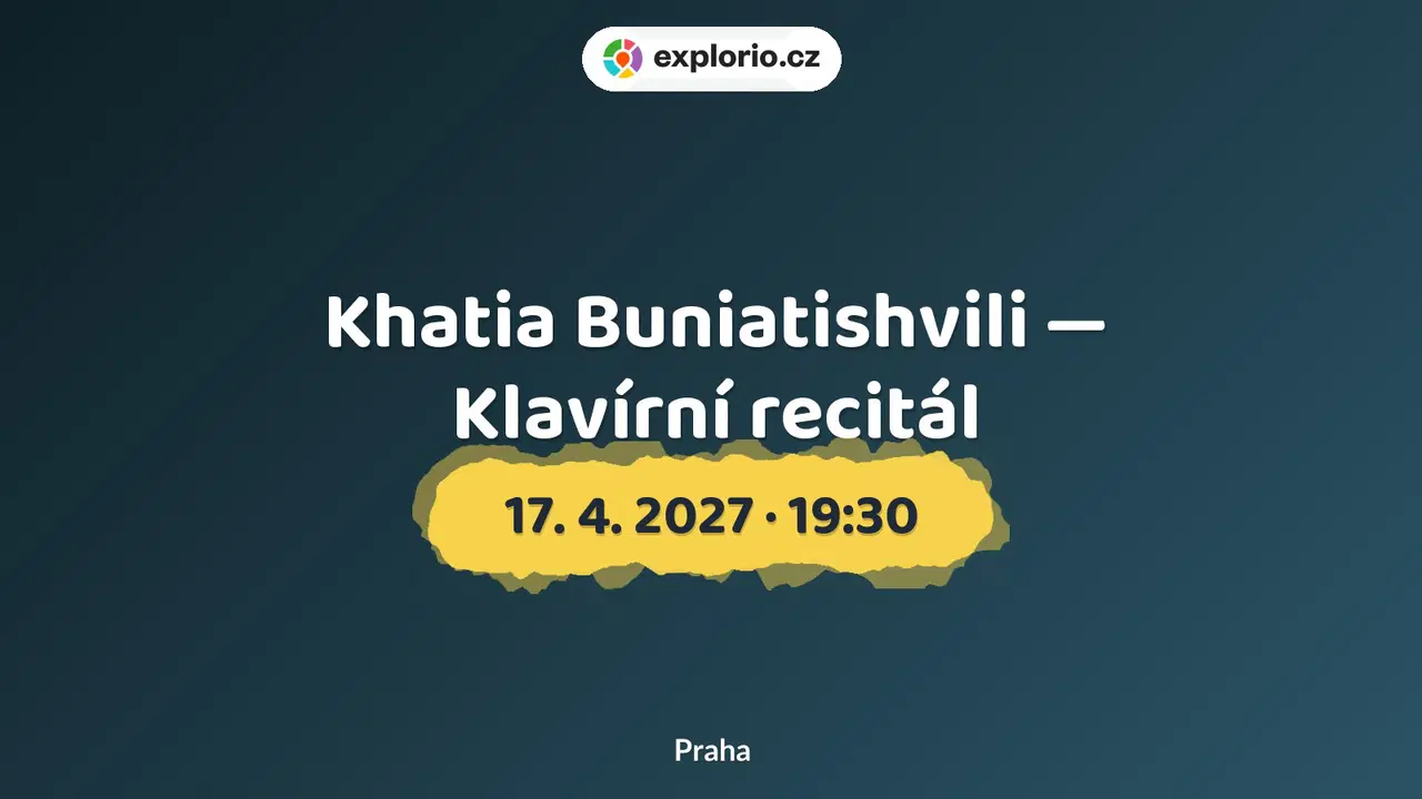 Khatia Buniatishvili — Klavírní recitál – divadlo, Hudba a Kino, Praha