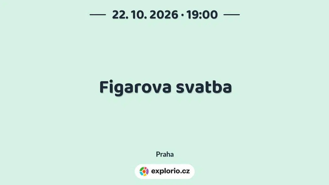 Figarova svatba – divadlo, Hudba a Kino, Praha