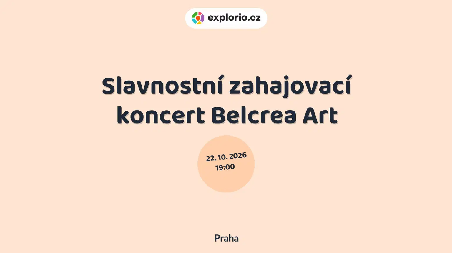 Slavnostní zahajovací koncert Belcrea Art – divadlo, Hudba a Kino, Praha