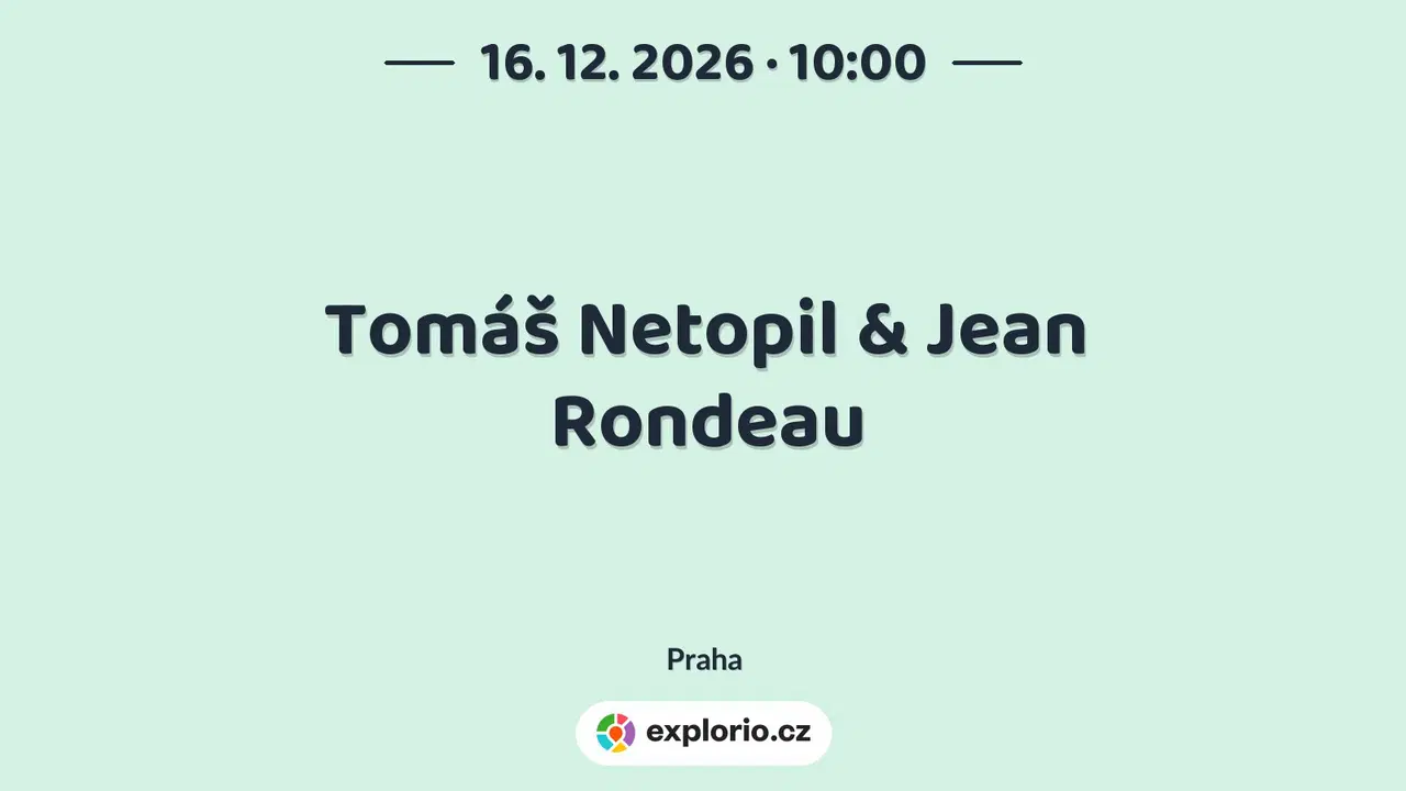 Tomáš Netopil & Jean Rondeau – divadlo, Hudba a Kino, Praha