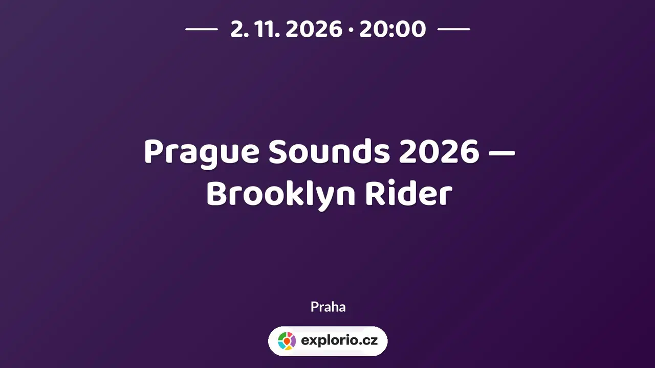 Prague Sounds 2026 — Brooklyn Rider – divadlo, Hudba a Kino, Praha