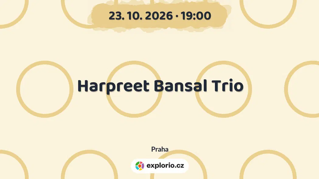 Harpreet Bansal Trio – divadlo, Hudba a Kino, Praha