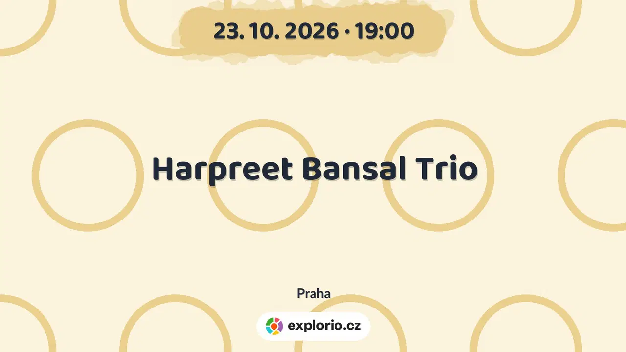 Harpreet Bansal Trio – divadlo, Hudba a Kino, Praha