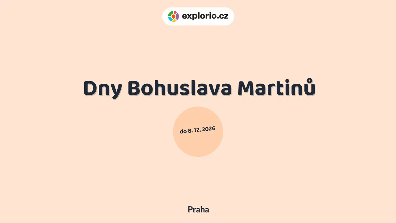 Dny Bohuslava Martinů – divadlo, Hudba a Kino, Praha