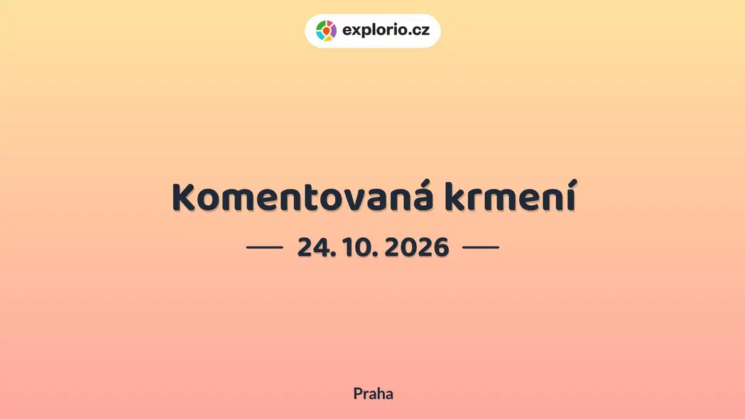 Komentovaná krmení – příroda a Zvířátka, Praha