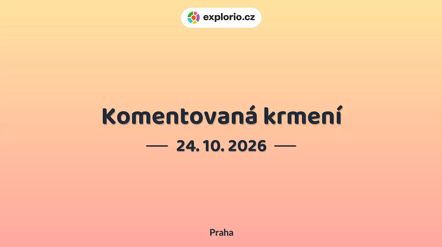Komentovaná krmení – příroda a Zvířátka, Praha