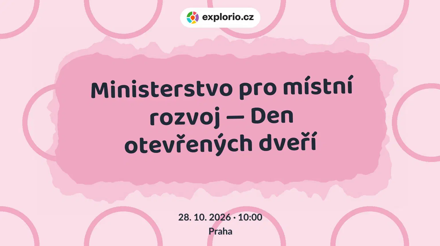 Ministerstvo pro místní rozvoj — Den otevřených dveří – prohlídky a Muzea, Praha
