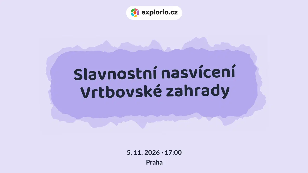 Slavnostní nasvícení Vrtbovské zahrady – prohlídky a Muzea, Praha