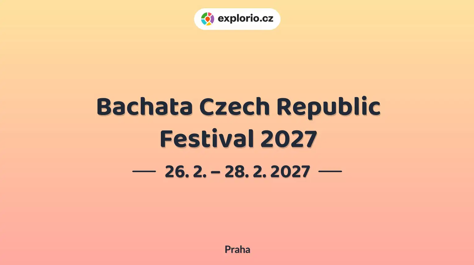 Bachata Czech Republic Festival 2027 – divadlo, Hudba a Kino, Praha