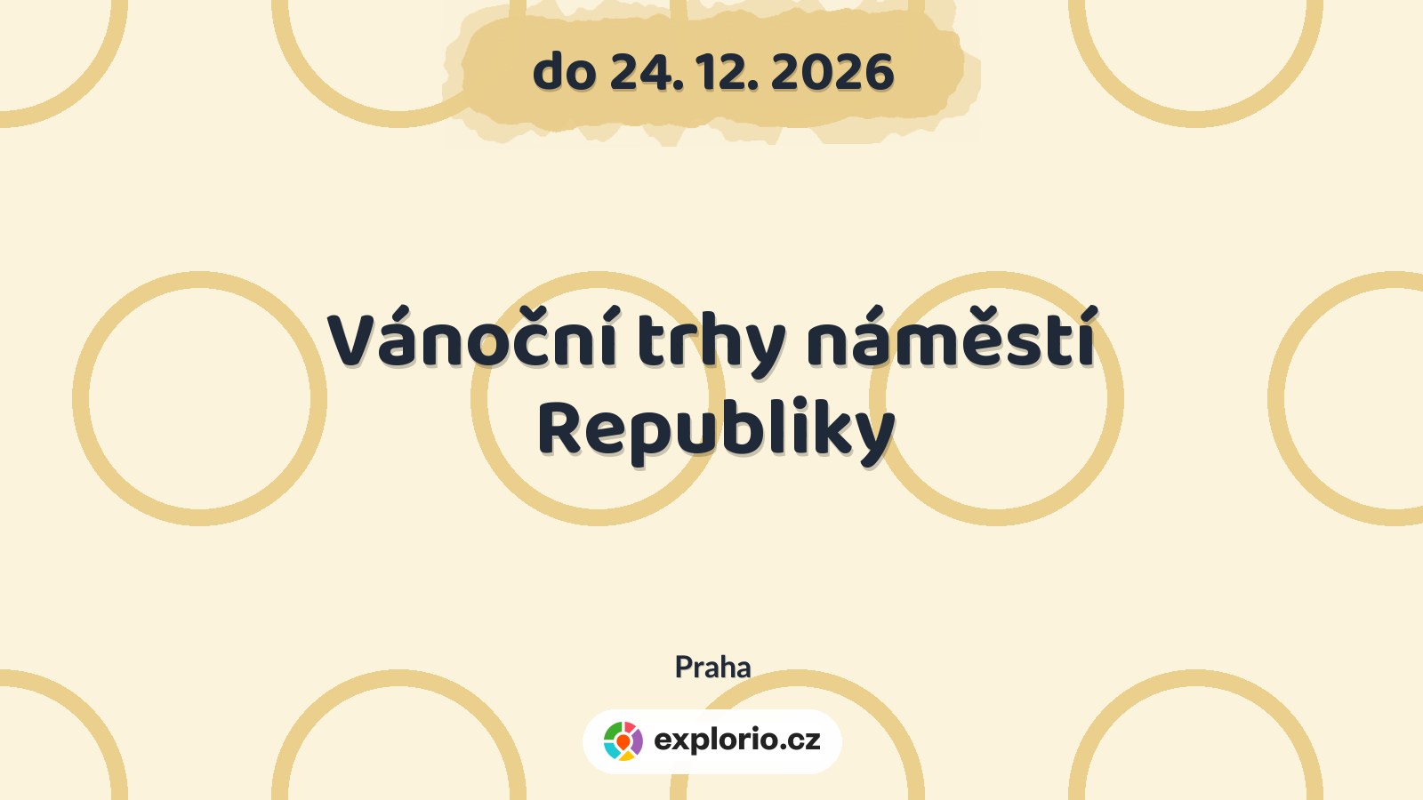 Vánoční trhy náměstí Republiky – festivaly a Slavnosti, Praha