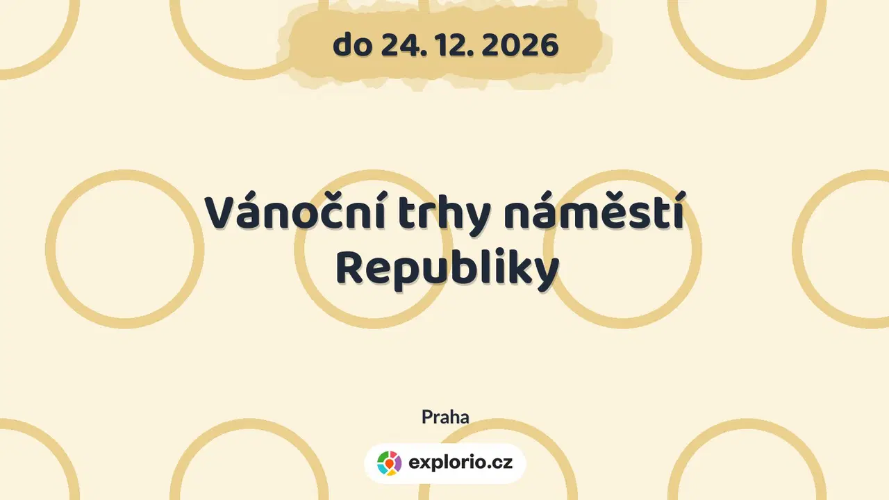 Vánoční trhy náměstí Republiky – festivaly a Slavnosti, Praha