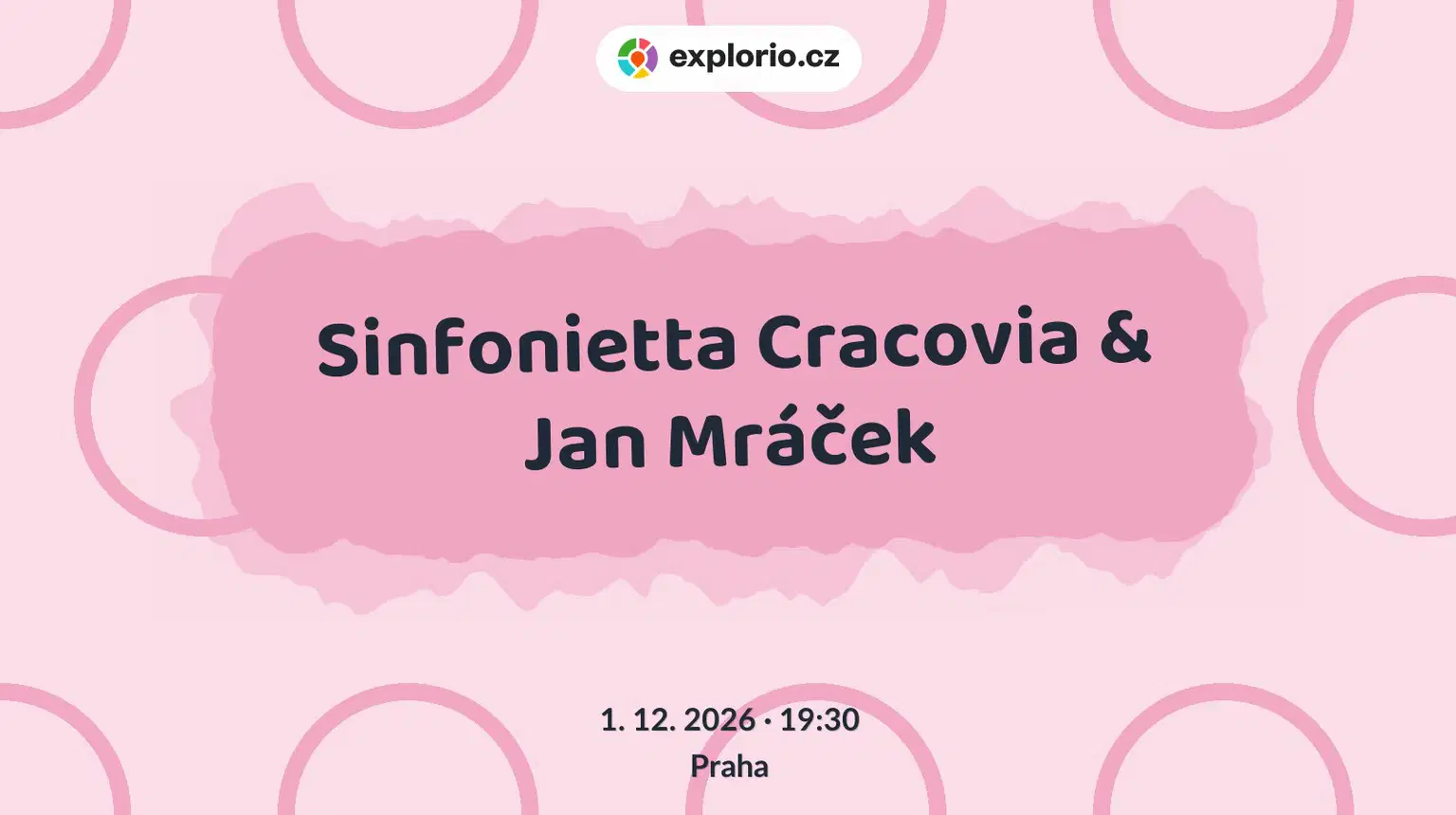 Sinfonietta Cracovia & Jan Mráček – divadlo, Hudba a Kino, Praha