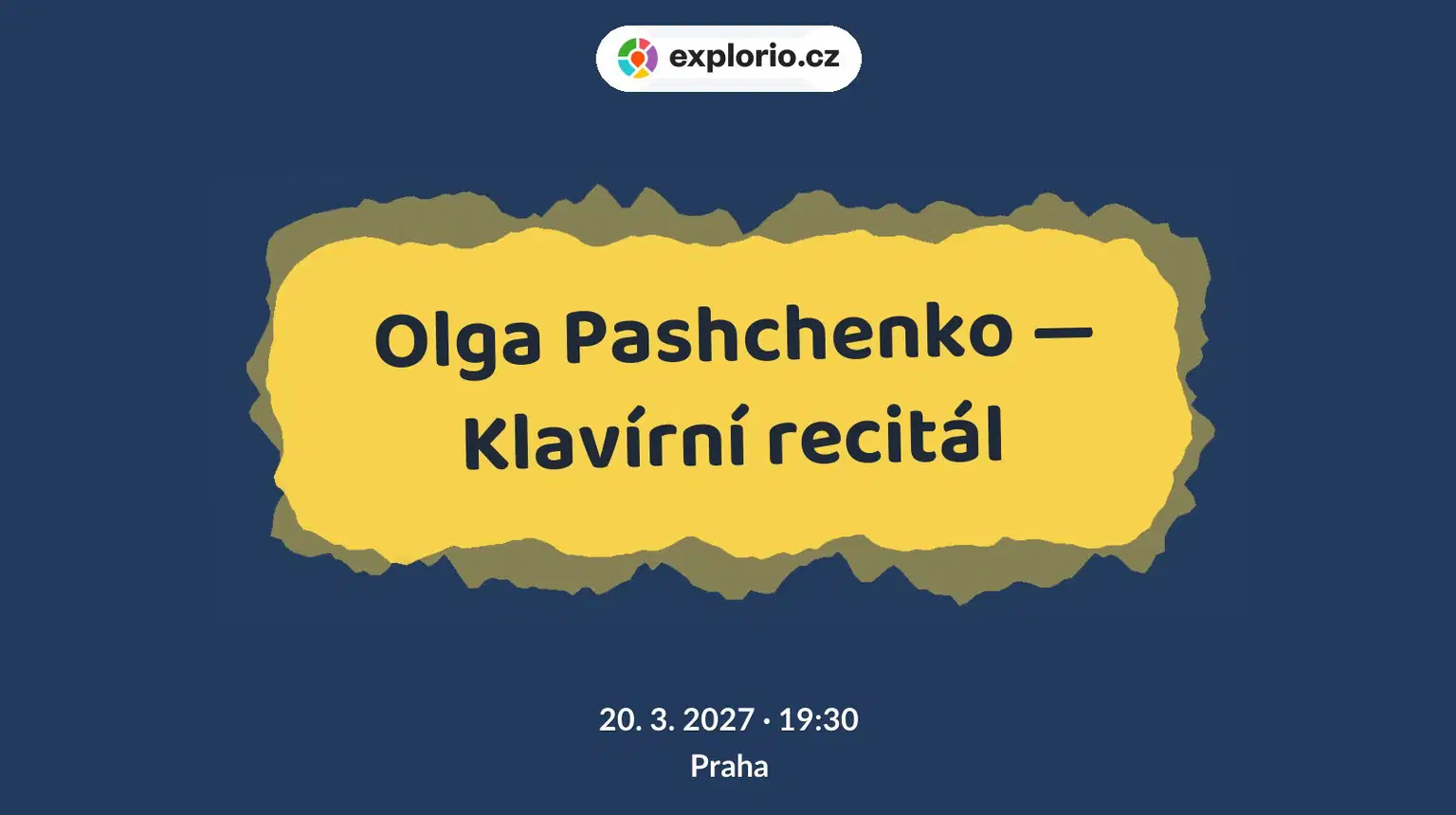 Olga Pashchenko — Klavírní recitál – divadlo, Hudba a Kino, Praha