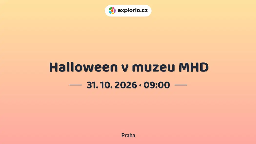 Halloween v muzeu MHD – prohlídky a Muzea, Praha