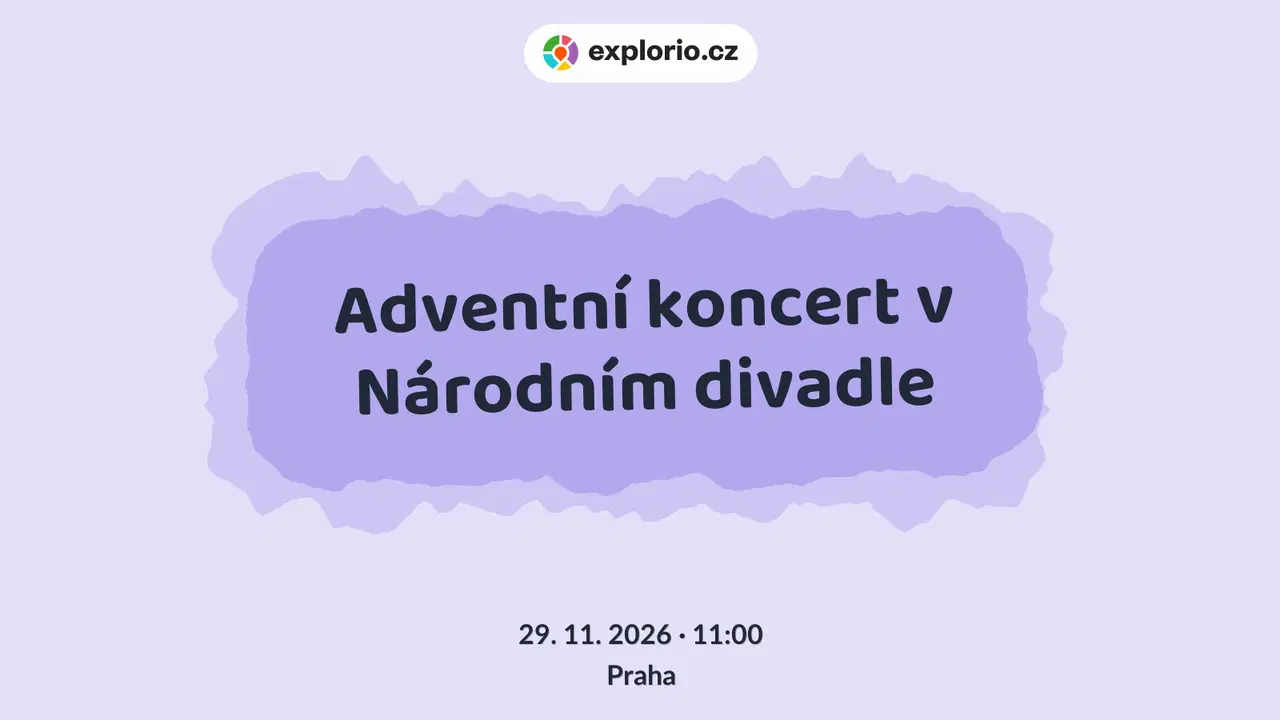 Adventní koncert v Národním divadle – divadlo, Hudba a Kino, Praha