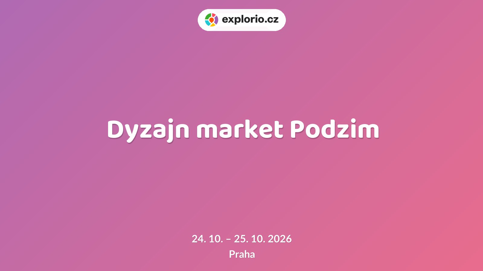 Dyzajn market Podzim – festivaly a Slavnosti, Praha
