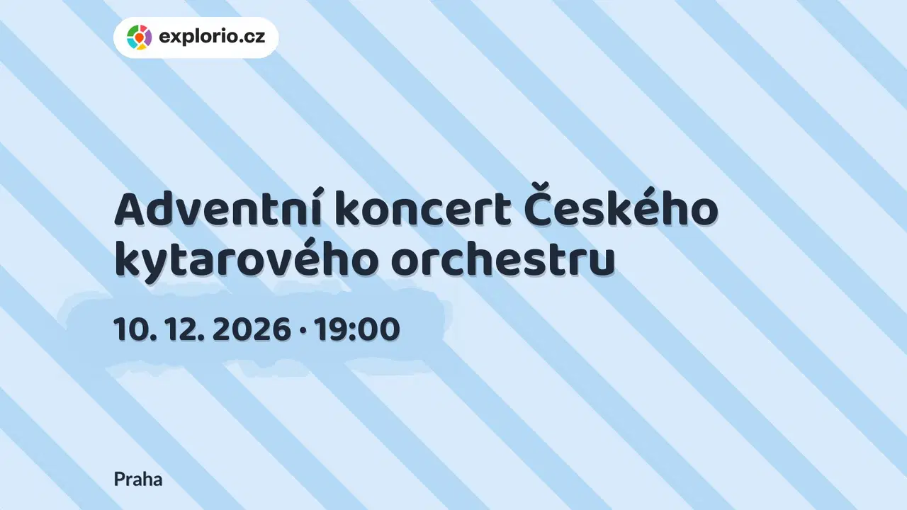 Adventní koncert Českého kytarového orchestru – divadlo, Hudba a Kino, Praha