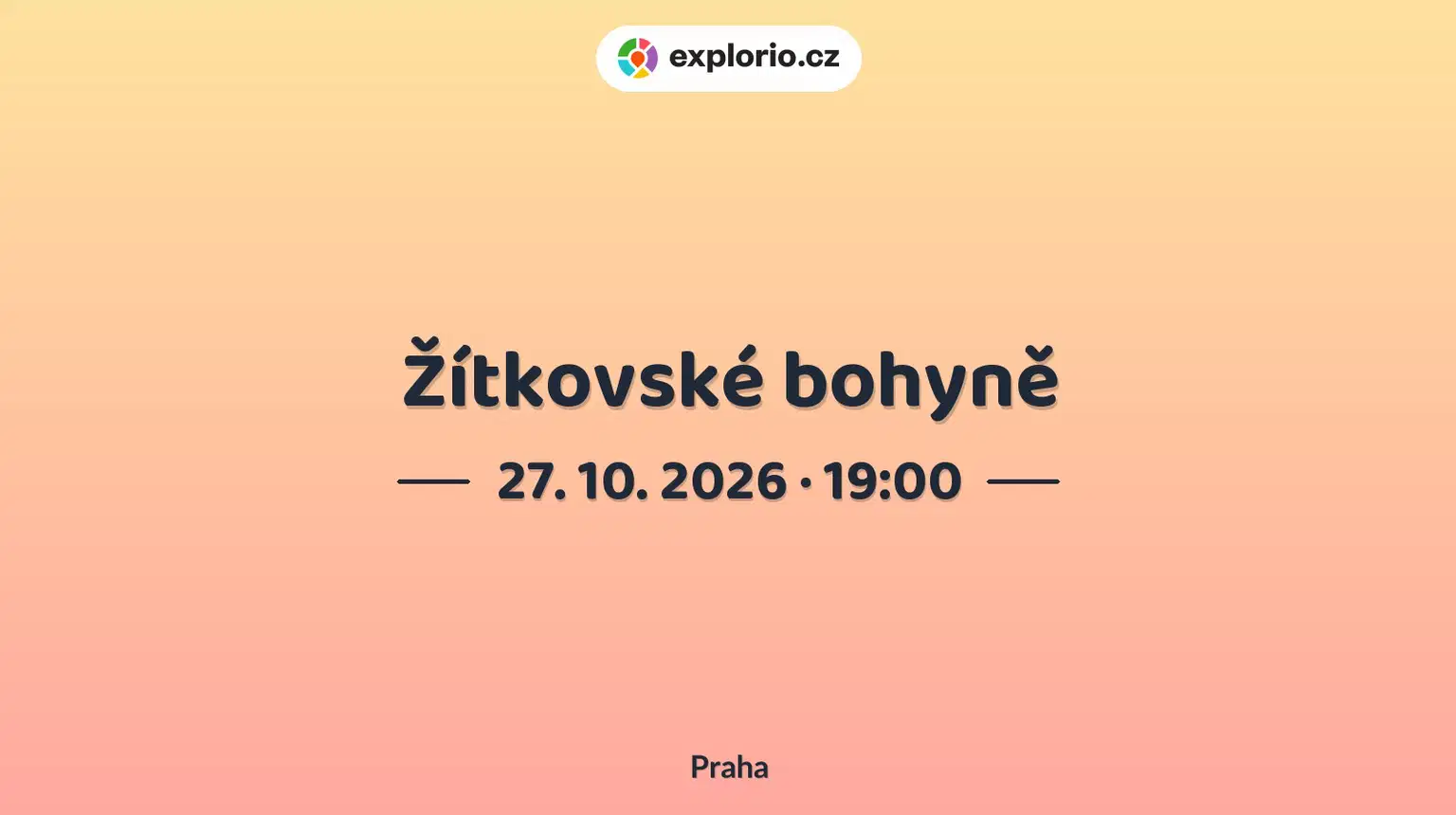 Žítkovské bohyně – divadlo, Hudba a Kino, Praha