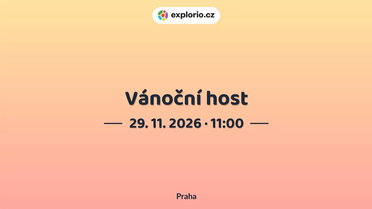 Vánoční host – divadlo, Hudba a Kino, Praha