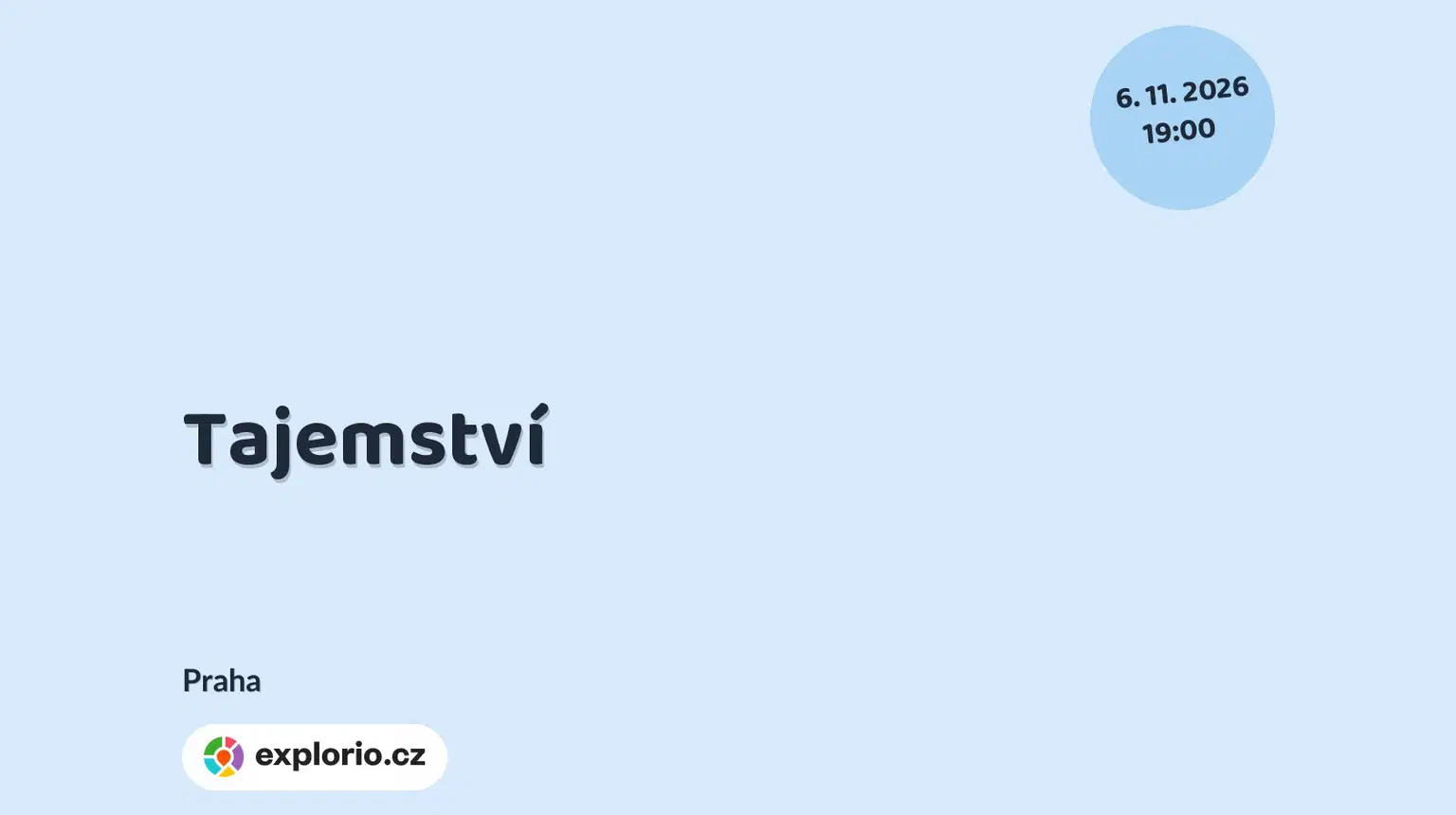 Tajemství – divadlo, Hudba a Kino, Praha