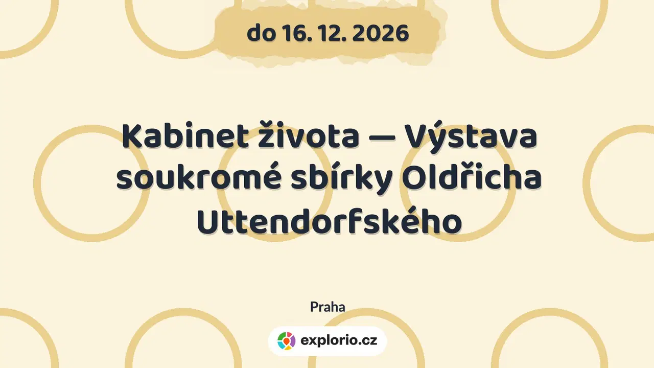 Kabinet života — Výstava soukromé sbírky Oldřicha Uttendorfského – prohlídky a Muzea, Praha