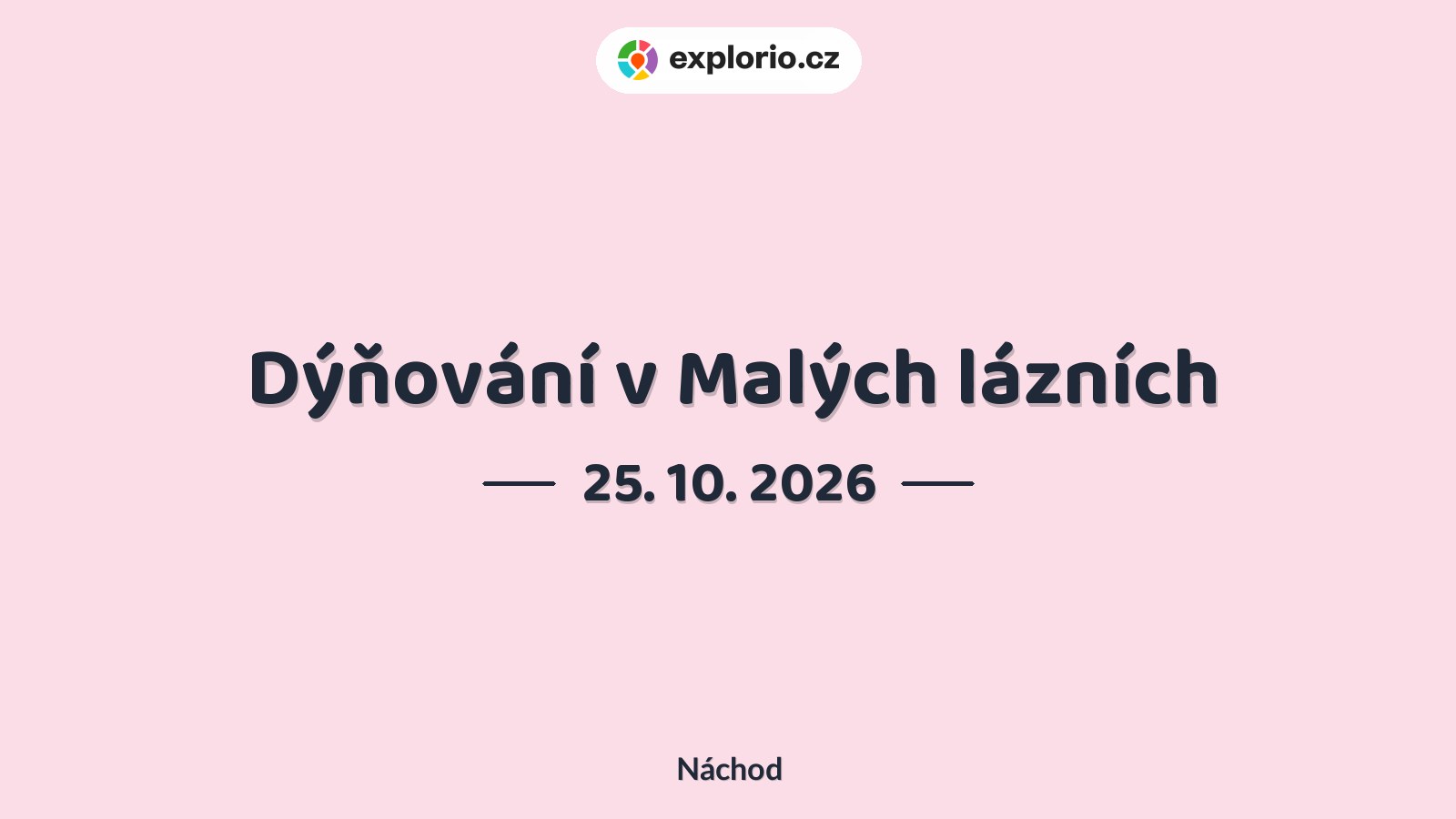 Dýňování v Malých lázních – festivaly a Slavnosti, Náchod