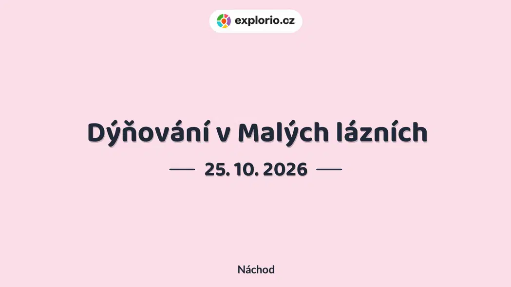 Dýňování v Malých lázních – festivaly a Slavnosti, Náchod