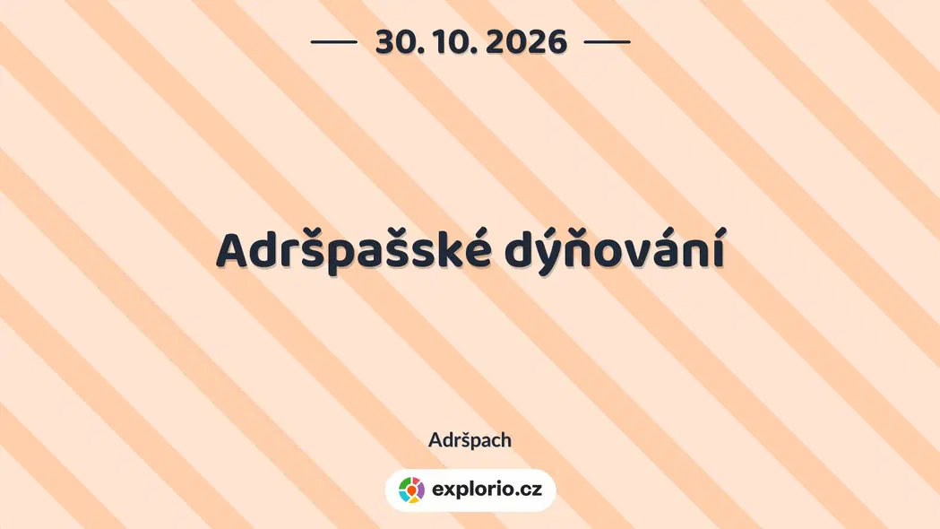 Adršpašské dýňování – festivaly a Slavnosti, Adršpach