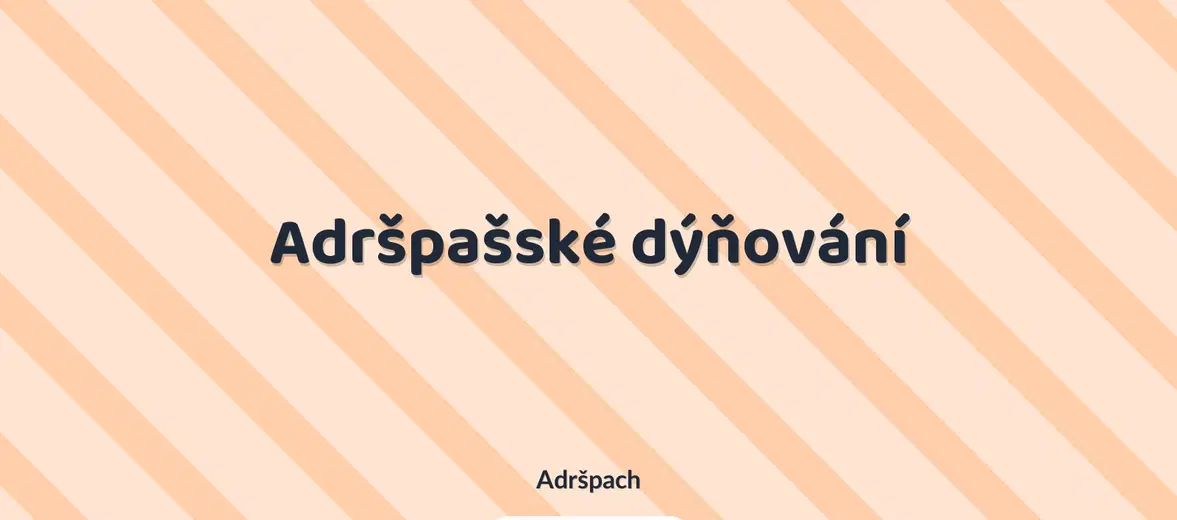 Adršpašské dýňování – festivaly a Slavnosti, Adršpach