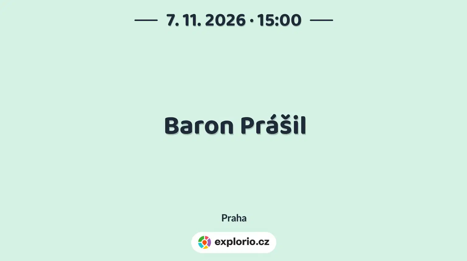 Baron Prášil – divadlo, Hudba a Kino, Praha