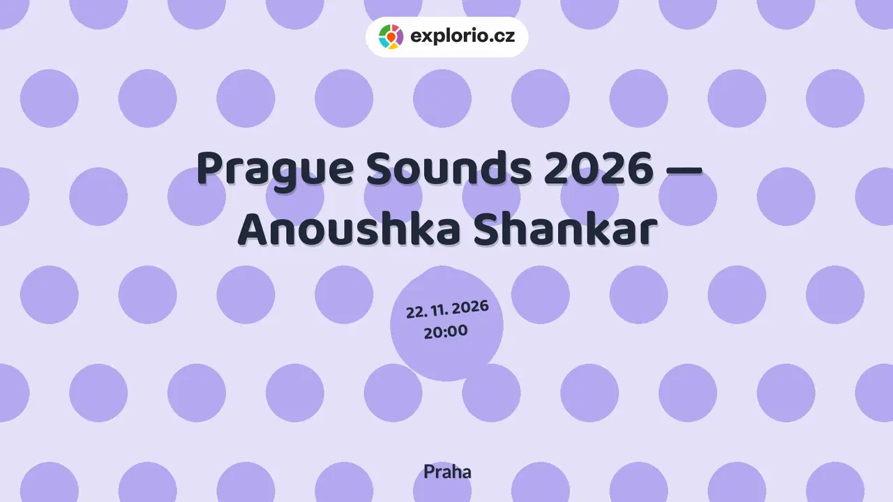 Prague Sounds 2026 — Anoushka Shankar – divadlo, Hudba a Kino, Praha