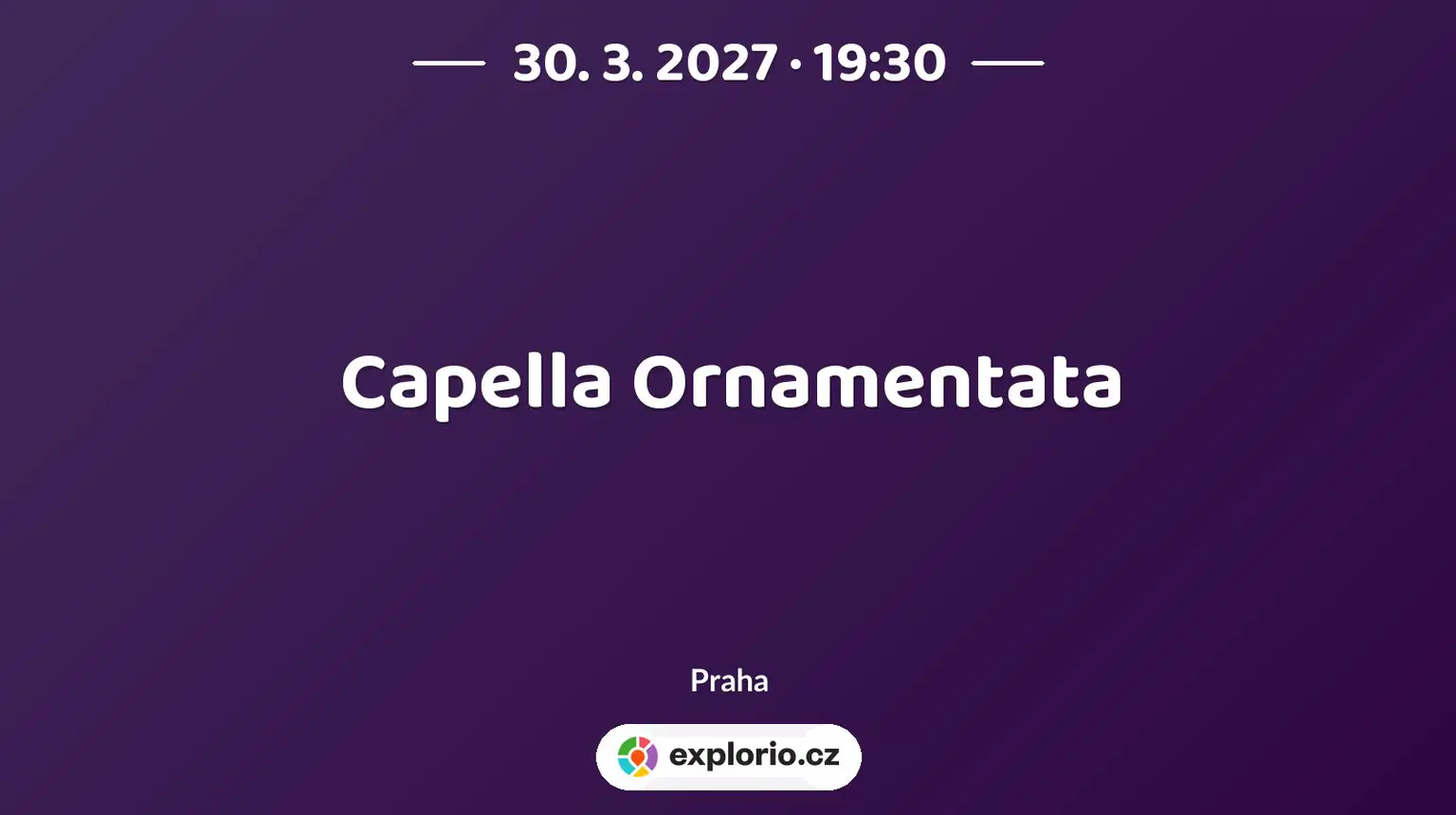Capella Ornamentata – divadlo, Hudba a Kino, Praha
