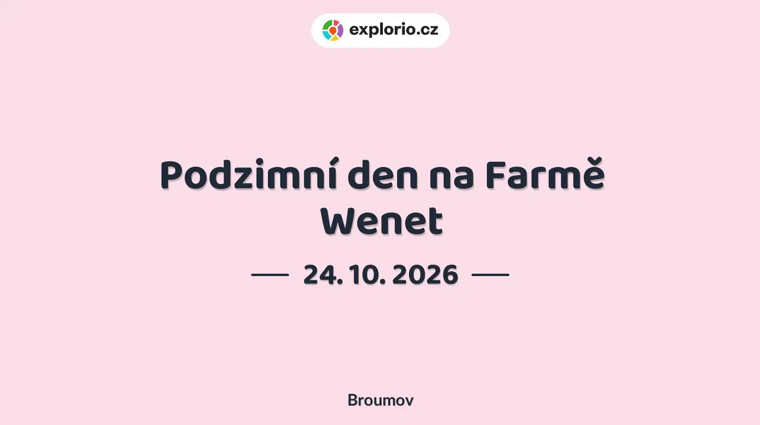 Podzimní den na Farmě Wenet – festivaly a Slavnosti, Broumov