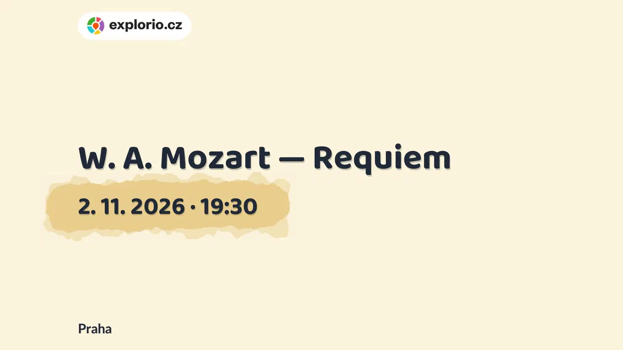 W. A. Mozart — Requiem – divadlo, Hudba a Kino, Praha