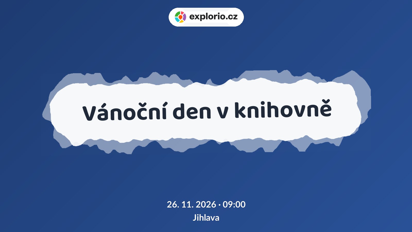 Vánoční den v knihovně – tvořivé dílny a Workshopy, Jihlava